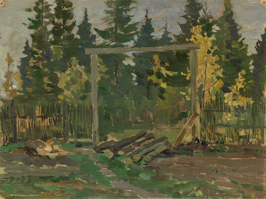 Маторин Михаил Владимирович. Пейзаж с воротами